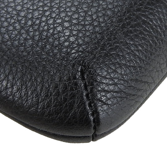 COACH Shoulder Bag 63929 leather black Women Used Authentic