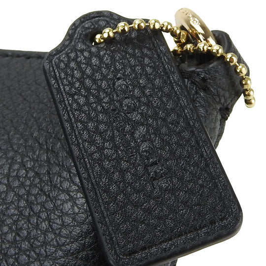 COACH Shoulder Bag 63929 leather black Women Used Authentic