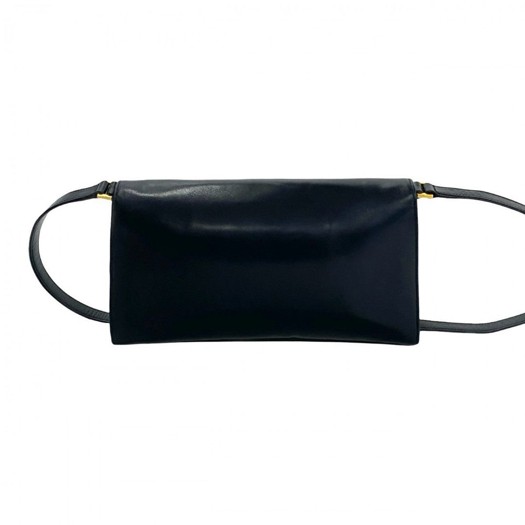 GUCCI Shoulder Bag Calfskin Navy