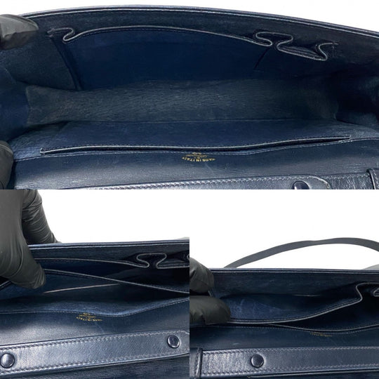 GUCCI Shoulder Bag Calfskin Navy