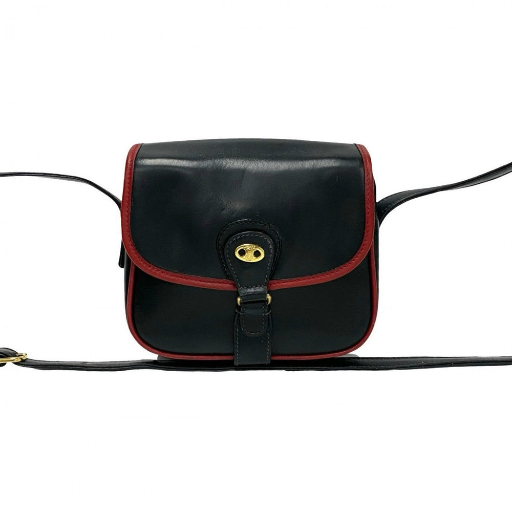 CELINE Shoulder Bag leather black