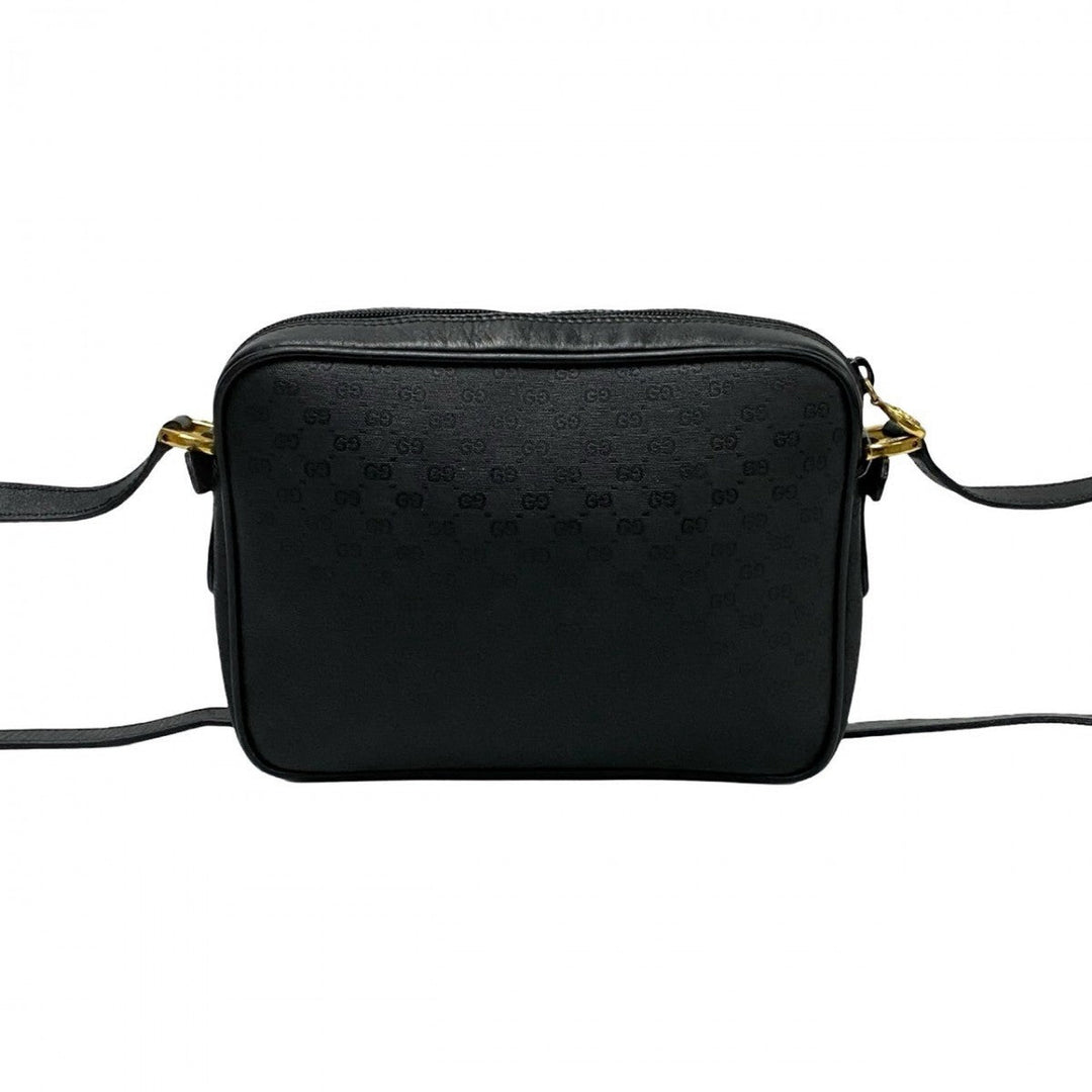 GUCCI Shoulder Bag leather black