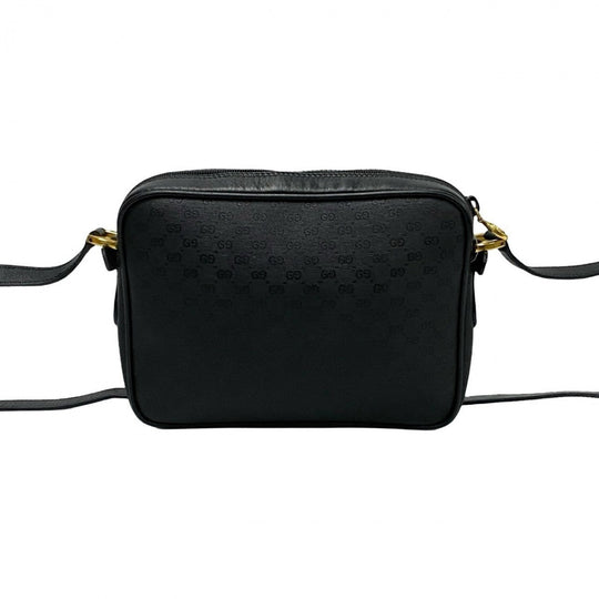 GUCCI Shoulder Bag leather black