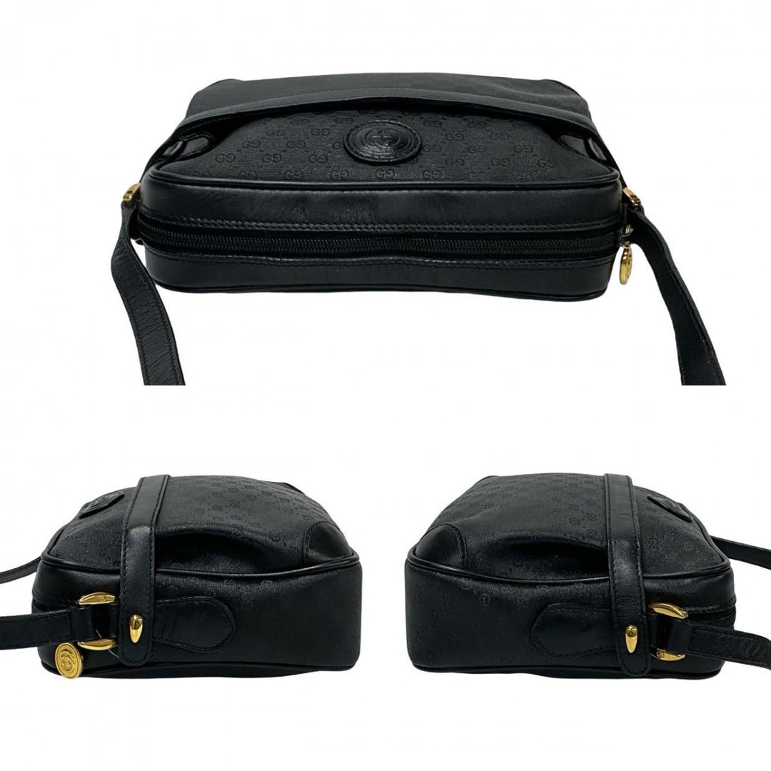 GUCCI Shoulder Bag leather black