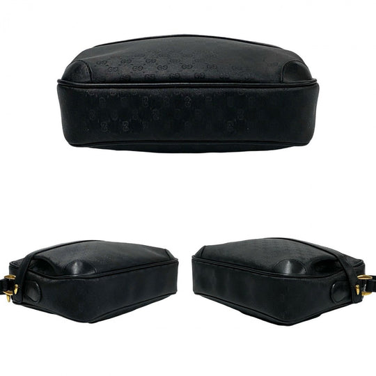 GUCCI Shoulder Bag leather black