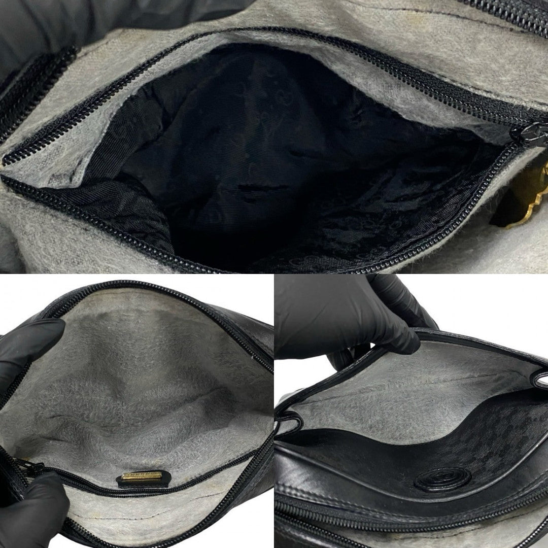 GUCCI Shoulder Bag leather black