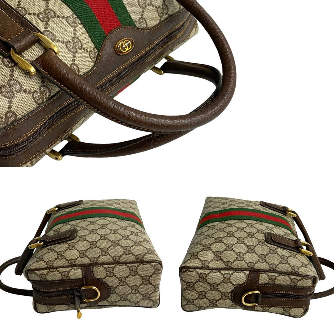 GUCCI Shoulder Bag leather Brown Sherry line