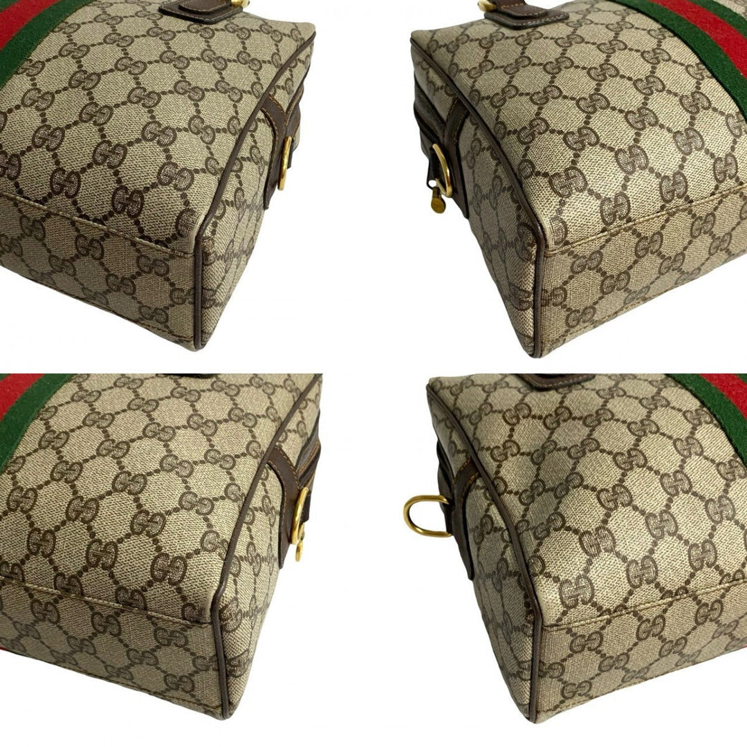 GUCCI Shoulder Bag leather Brown Sherry line