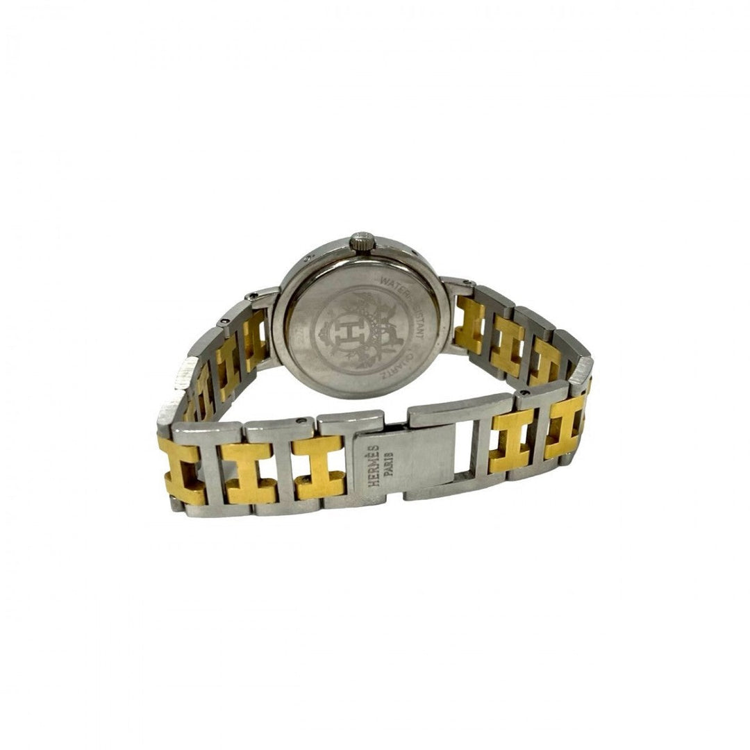 HERMES Watches Stainless steel gold Clipper