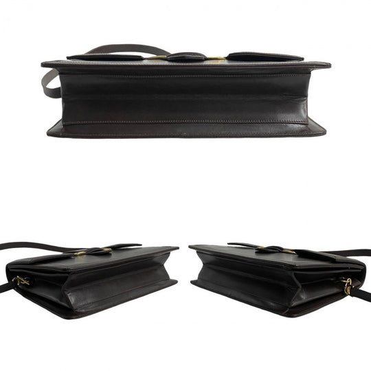 GUCCI Shoulder Bag leather Brown