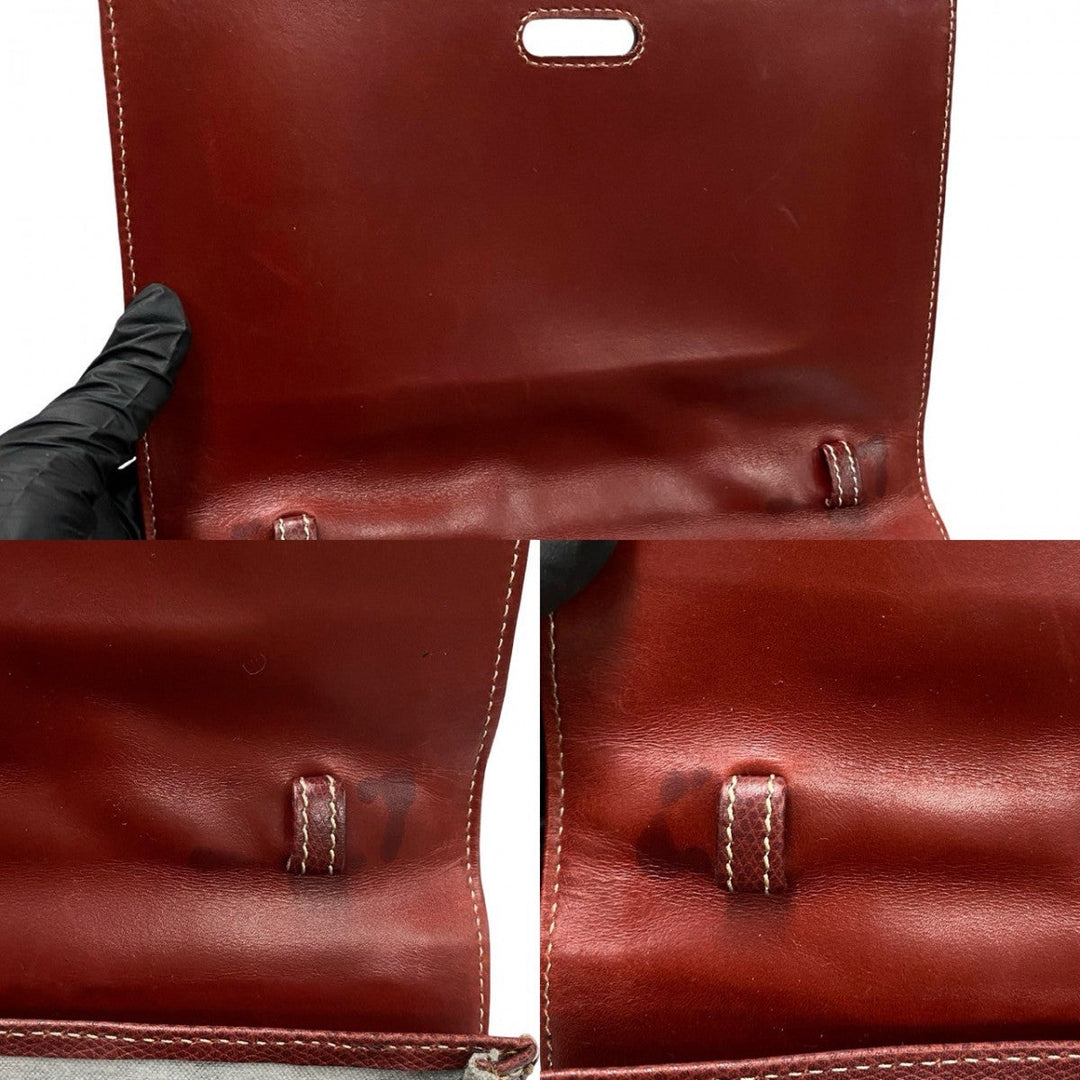 LOEWE Shoulder Bag leather wine-red