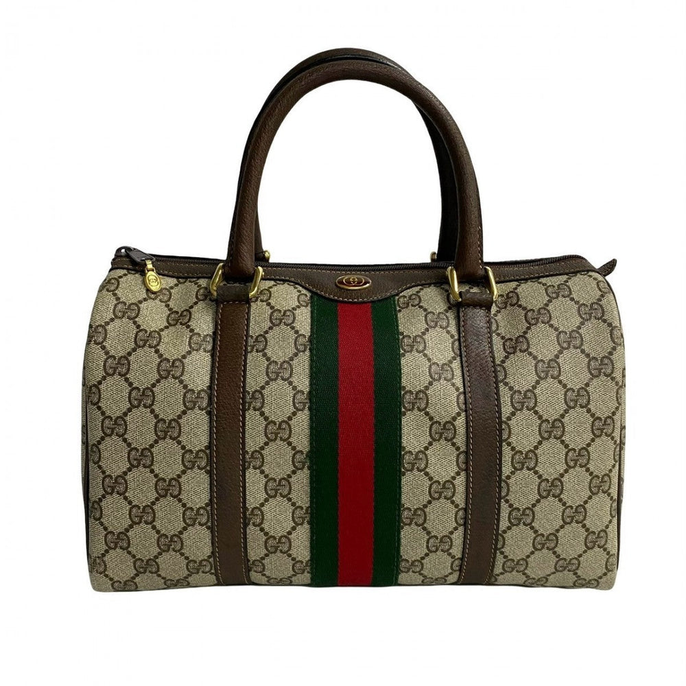 GUCCI Handbag leather Brown Sherry line