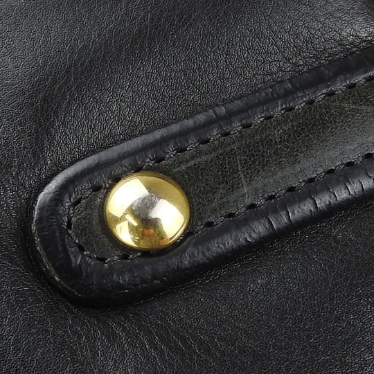 PRADA Shoulder Bag leather black Women Used Authentic