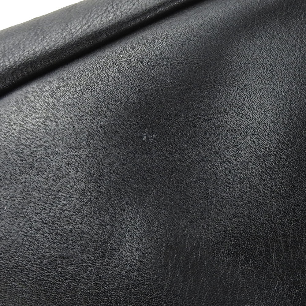 PRADA Shoulder Bag leather black Women Used Authentic
