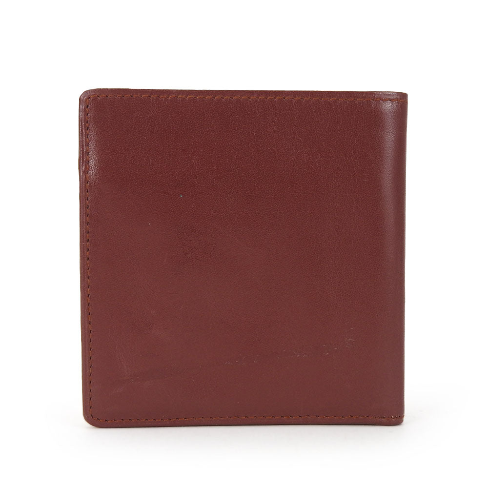 CARTIER Bifold Wallet Calfskin Bordeaux Must Line Women Used Authentic