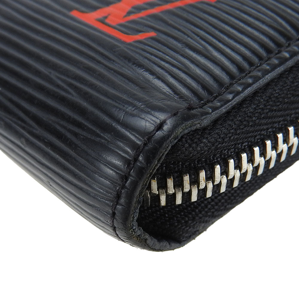 LOUIS VUITTON Long Wallet Purse M62983 Epi Leather black Zippy wallet unisex(Unisex) Used Authentic