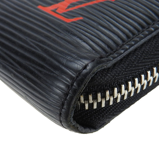 LOUIS VUITTON Long Wallet Purse M62983 Epi Leather black Zippy wallet unisex(Unisex) Used Authentic