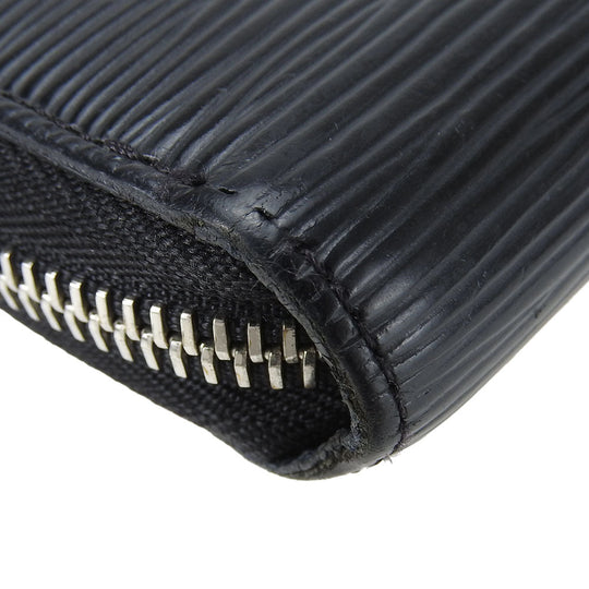 LOUIS VUITTON Long Wallet Purse M62983 Epi Leather black Zippy wallet unisex(Unisex) Used Authentic