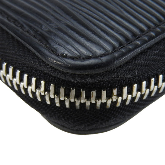 LOUIS VUITTON Long Wallet Purse M62983 Epi Leather black Zippy wallet unisex(Unisex) Used Authentic