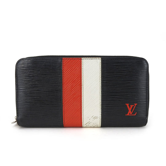 LOUIS VUITTON Long Wallet Purse M62983 Epi Leather black Zippy wallet unisex(Unisex) Used Authentic