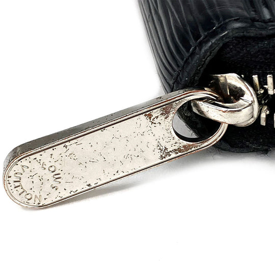 LOUIS VUITTON Long Wallet Purse M62983 Epi Leather black Zippy wallet unisex(Unisex) Used Authentic