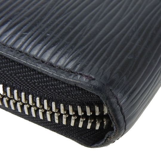 LOUIS VUITTON Long Wallet Purse M62983 Epi Leather black Zippy wallet unisex(Unisex) Used Authentic
