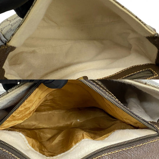 GUCCI Shoulder Bag leather Brown