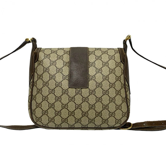GUCCI Shoulder Bag leather Brown