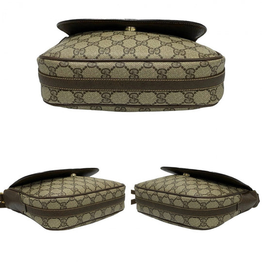 GUCCI Shoulder Bag leather Brown
