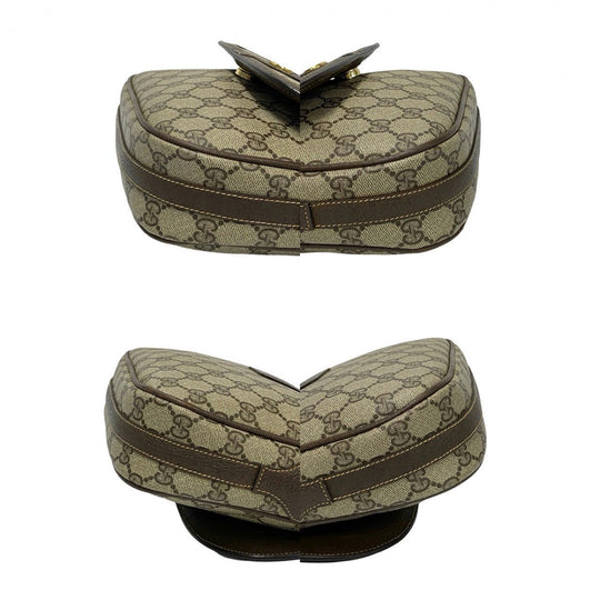 GUCCI Shoulder Bag leather Brown
