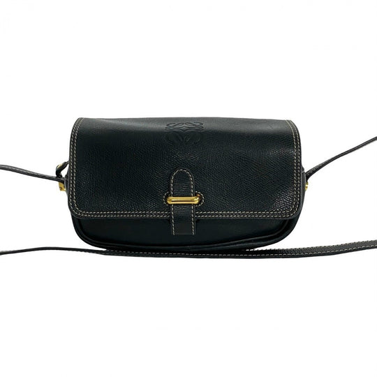 LOEWE Shoulder Bag leather black