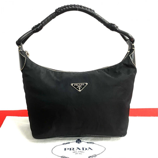 PRADA Shoulder Bag Nylon black