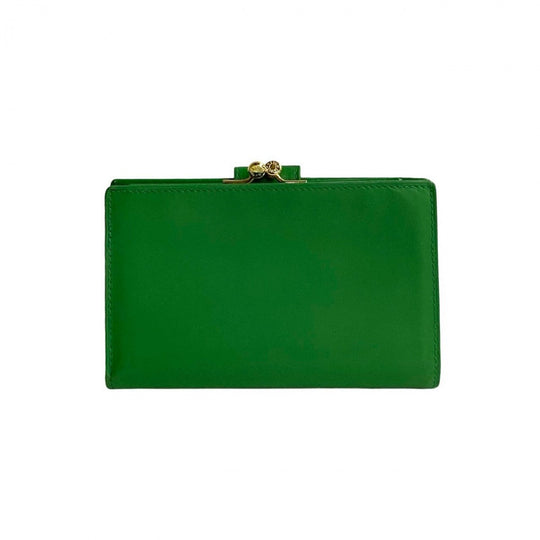 CELINE Bifold Wallet leather green