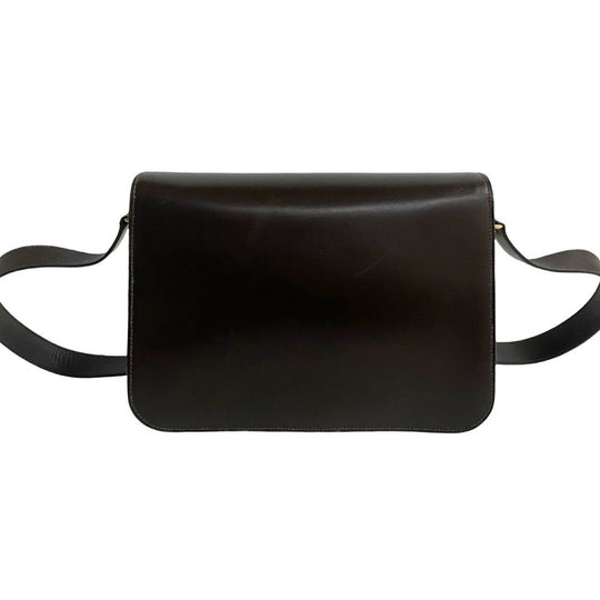 CELINE Shoulder Bag Calfskin Brown