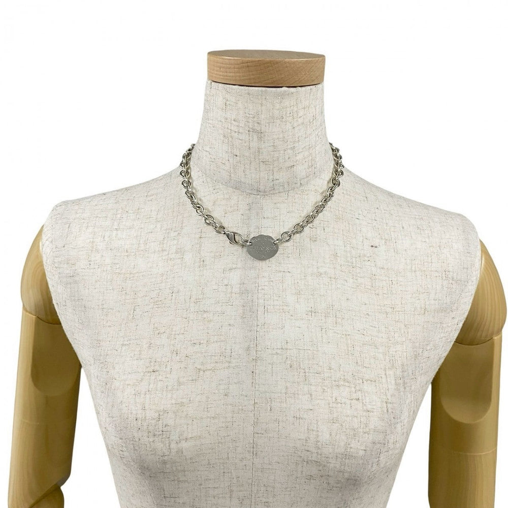 TIFFANY&Co. Necklace Silver925 Silver Return to Oval Necklace
