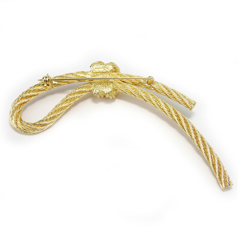 Christian Dior Brooch metal gold Women Used Authentic