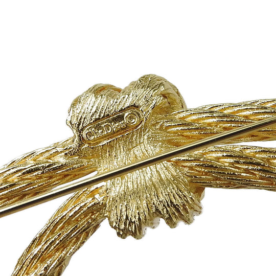 Christian Dior Brooch metal gold Women Used Authentic