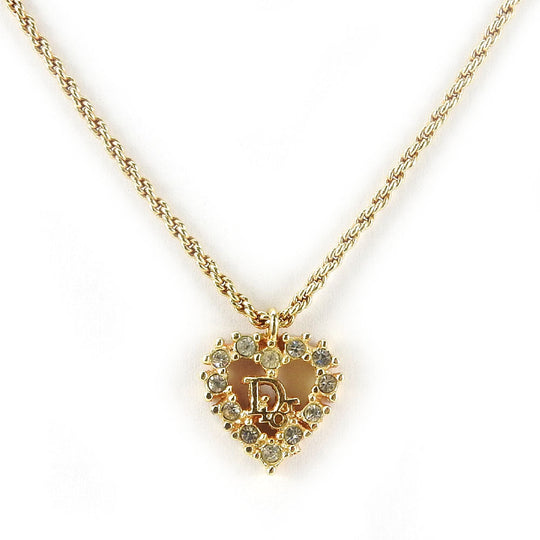 Christian Dior Necklace metal gold Women Used Authentic