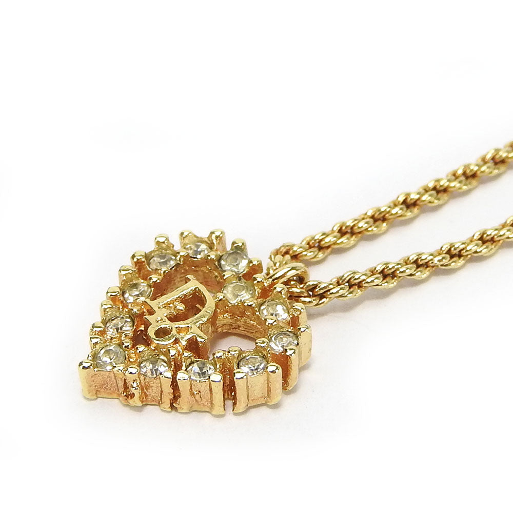 Christian Dior Necklace metal gold Women Used Authentic