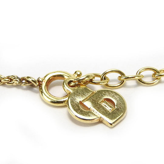 Christian Dior Necklace metal gold Women Used Authentic