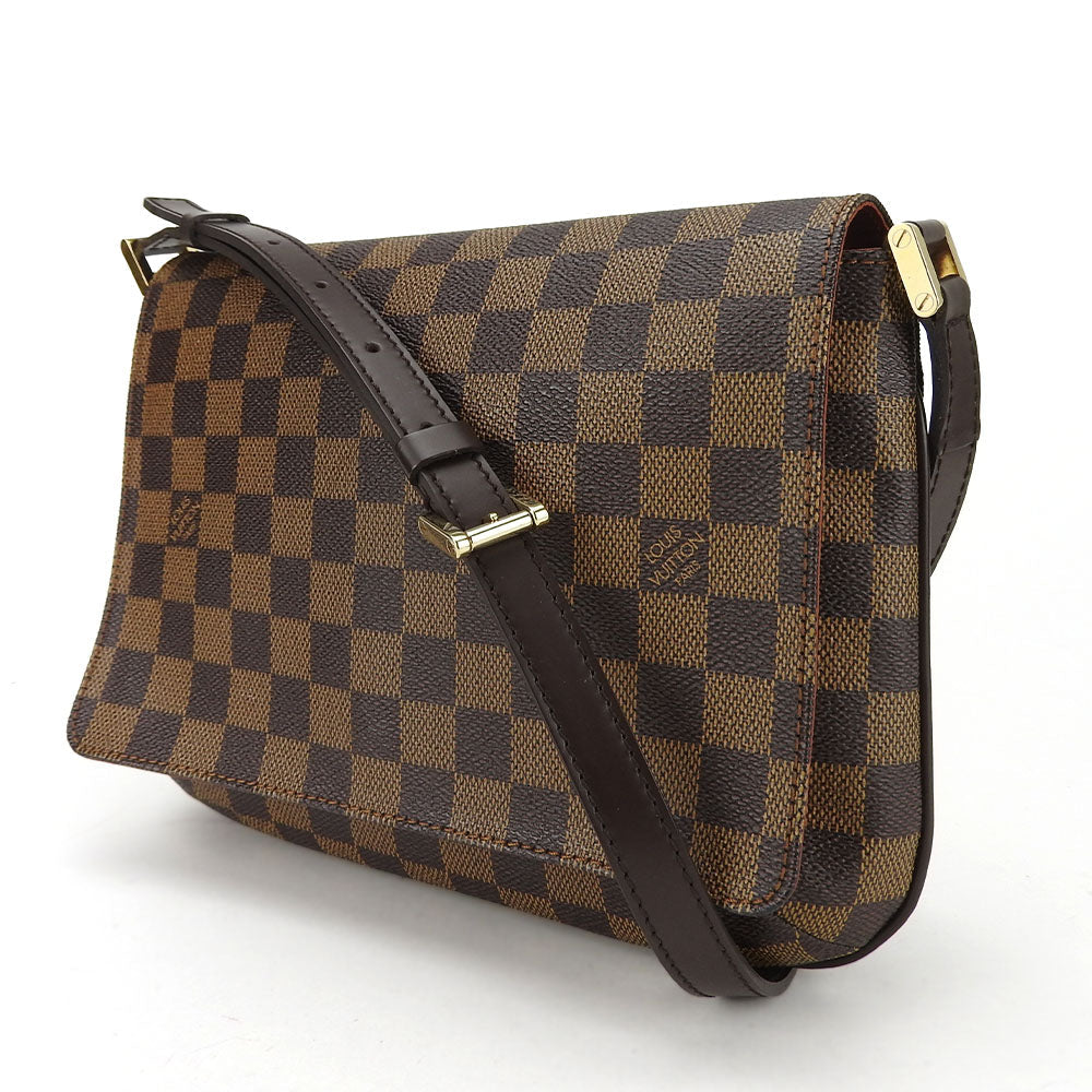 LOUIS VUITTON Shoulder Bag N51255 Damier Brown Musette Tango Women Used Authentic