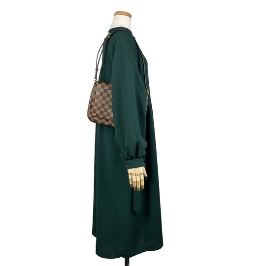 LOUIS VUITTON Shoulder Bag N51255 Damier Brown Musette Tango Women Used Authentic