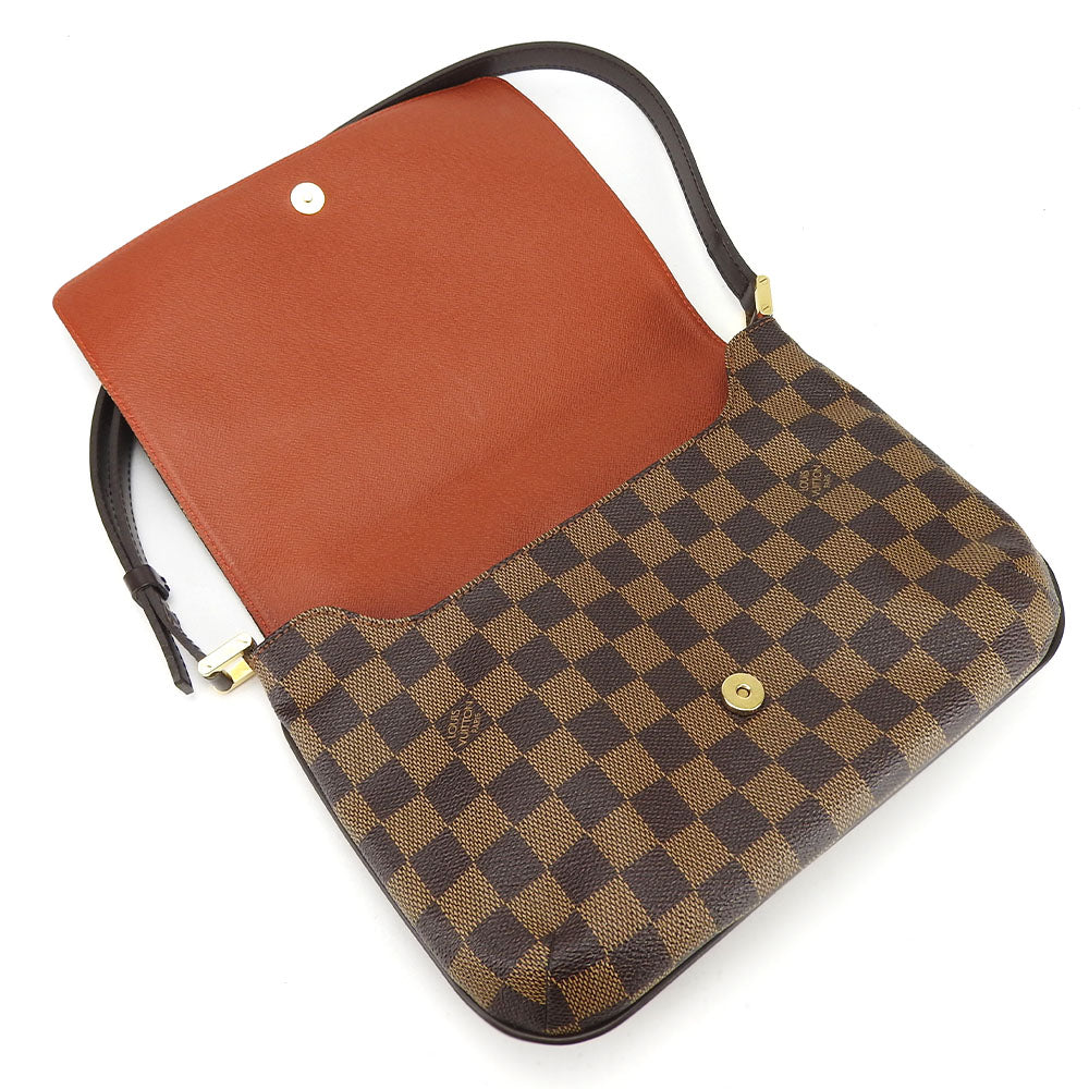 LOUIS VUITTON Shoulder Bag N51255 Damier Brown Musette Tango Women Used Authentic