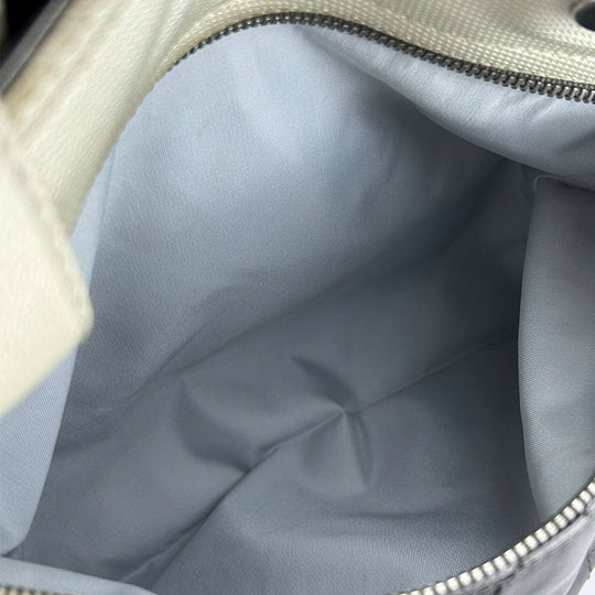 CHANEL Tote Bag Coated canvas Silver Paris Biarritz GM Women Used Authentic
