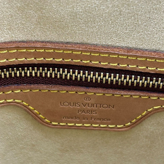 LOUIS VUITTON Shoulder Bag M51145 Monogram, Tanned Leather Brown LoopingGM Women Used Authentic