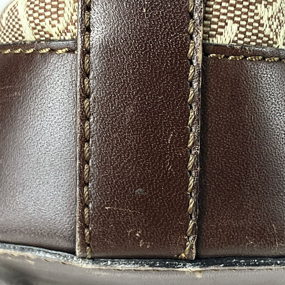 CELINE Tote Bag Canvas, Leather beige Sulky Women Used Authentic