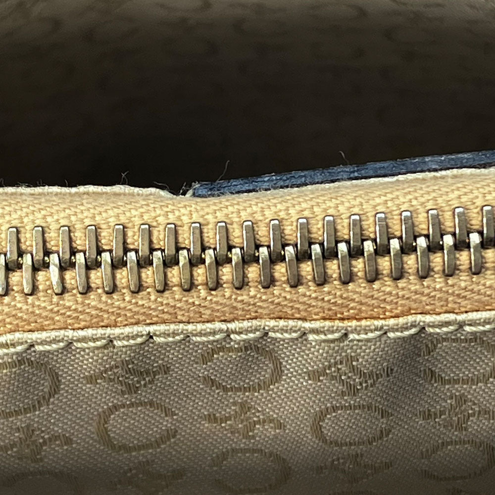 CELINE Tote Bag Canvas, Leather beige Sulky Women Used Authentic