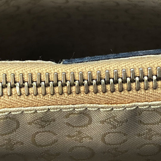 CELINE Tote Bag Canvas, Leather beige Sulky Women Used Authentic