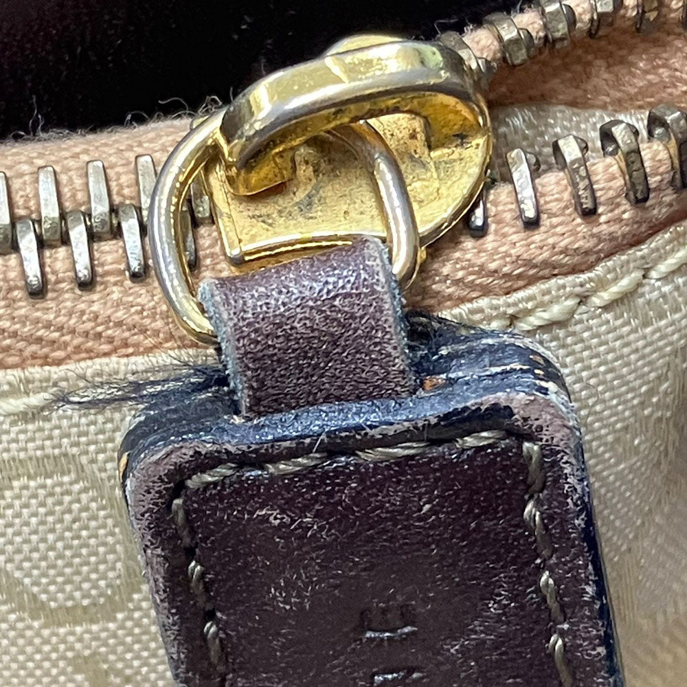 CELINE Tote Bag Canvas, Leather beige Sulky Women Used Authentic