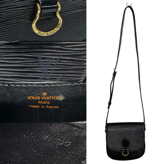LOUIS VUITTON Shoulder Bag Epi Leather black Epi Mini Saint-Cloud